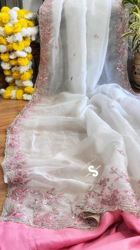 Shorya organza designer saree in surat